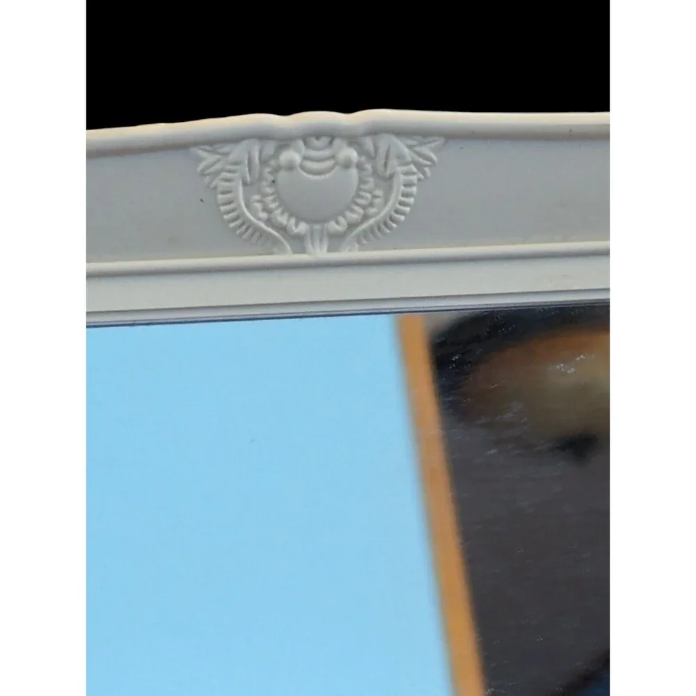 Beautiful Decorative White Mirror Free Standing Wall Hanging 14